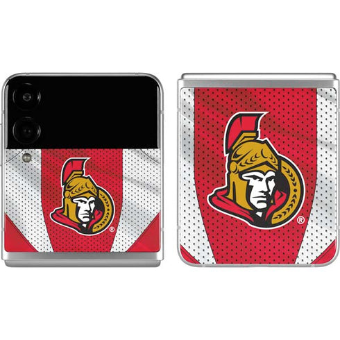 NHL Ottawa Senators Home Jersey Galaxy Z Flip4 5G Skin